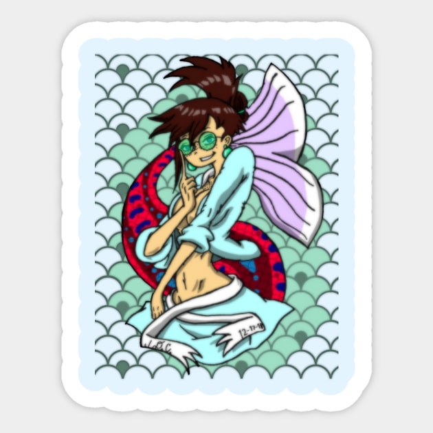 Mermaid Ren Sticker by TeeJay93